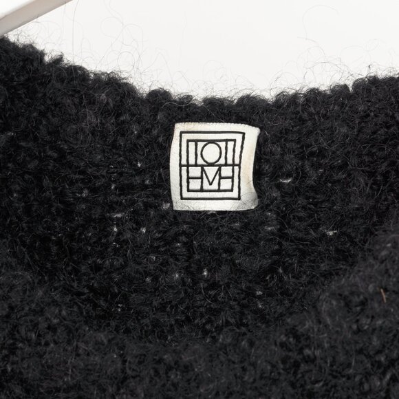 Toteme Espera Black Merino Wool & Mohair Knit - Picture 7 of 9